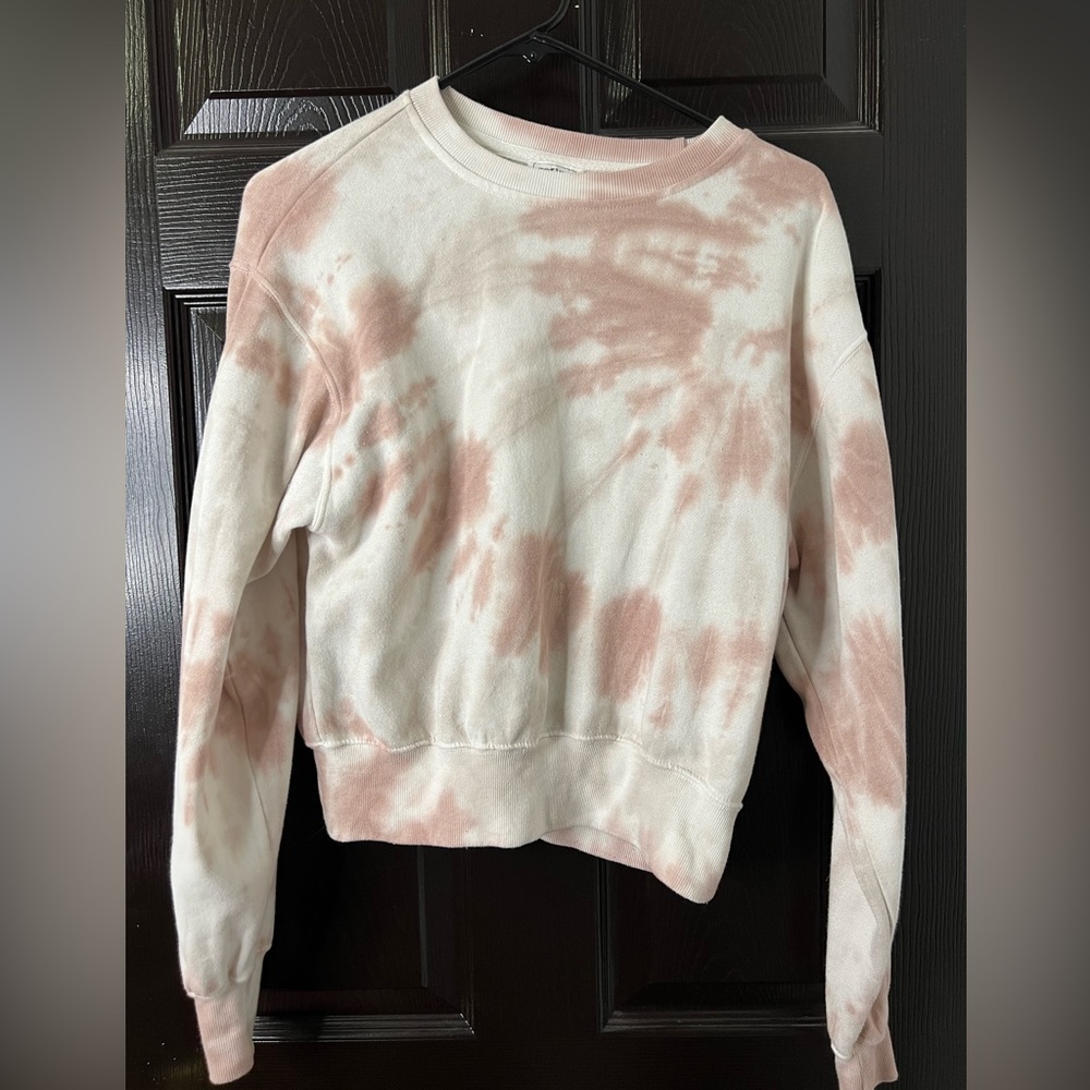 Tie Dye Crewneck 
Women’s Small
White & Pink